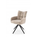 Стул HALMAR K540 бежевый/черный, поворотный